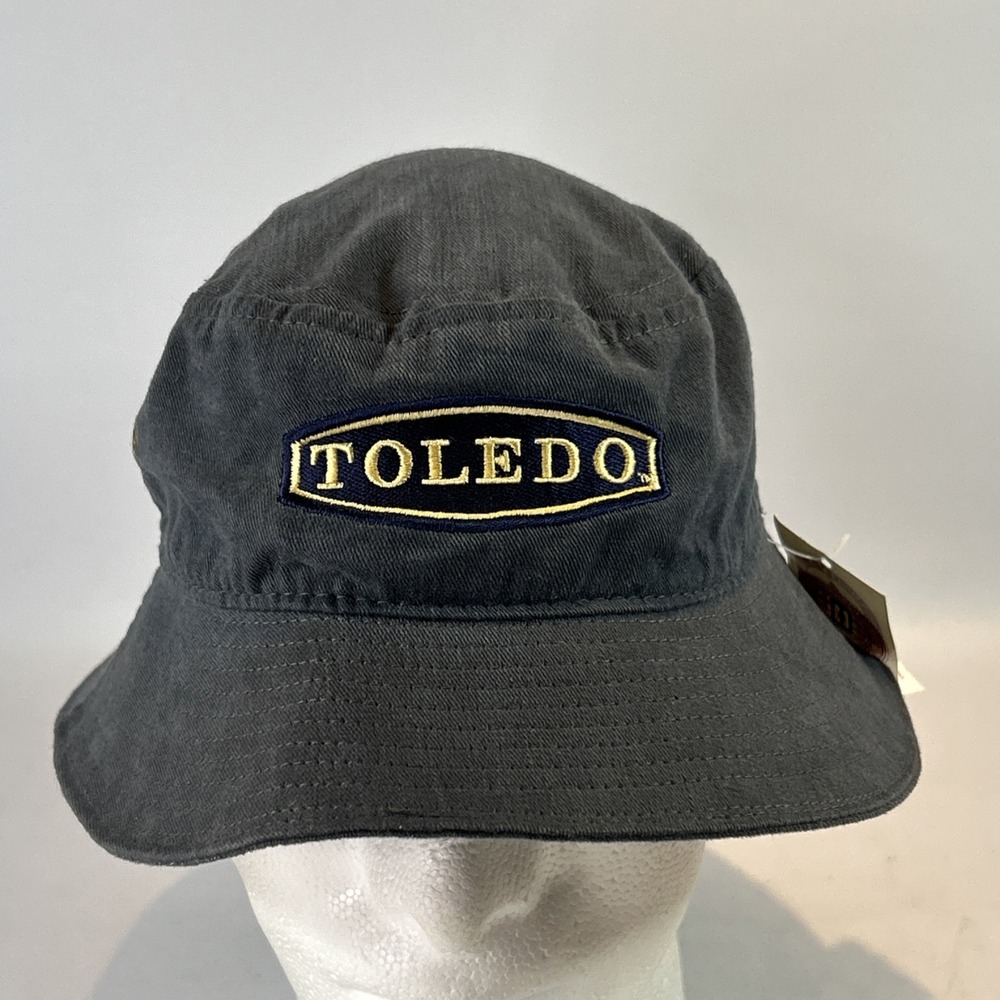 New Vintage Toledo Rockets Bucket Hat University Square College Dark Gray Retro